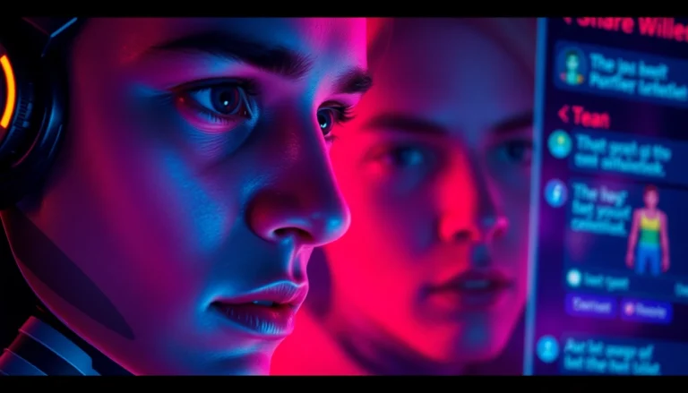 Dynamic scene showcasing raw, unfiltered nsfw ai chat interactions on digital devices, emphasizing realism and emotional expression for accessibility.