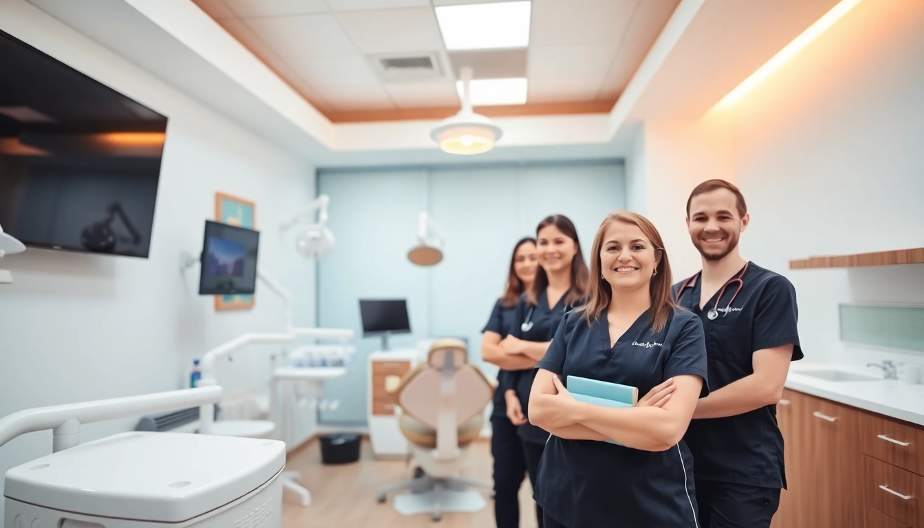 Comfortable dental chair at Ventura Bright Dental with friendly staff providing expert care in