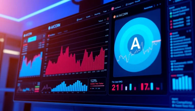 Aicoin market analysis platform showcasing live trading data and charts for investors and traders