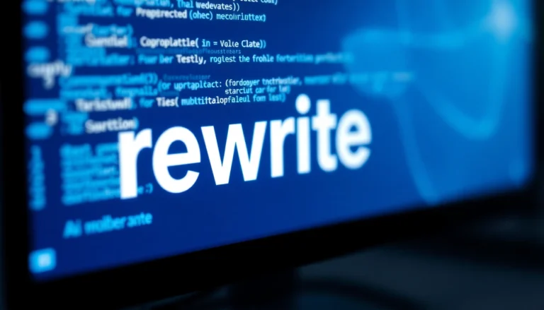 Professional creating undetectable AI writing by rewriting AI-generated text with advanced tools